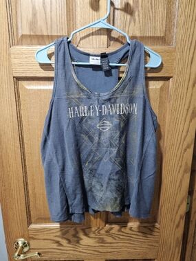 Harley-Davidson Women's Gray Graphic Tank Top